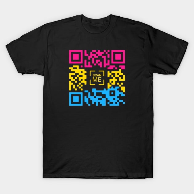 Pansexual QR Code T-Shirt by Pridish